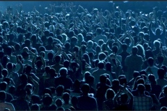 Blue Crowd-Panorama